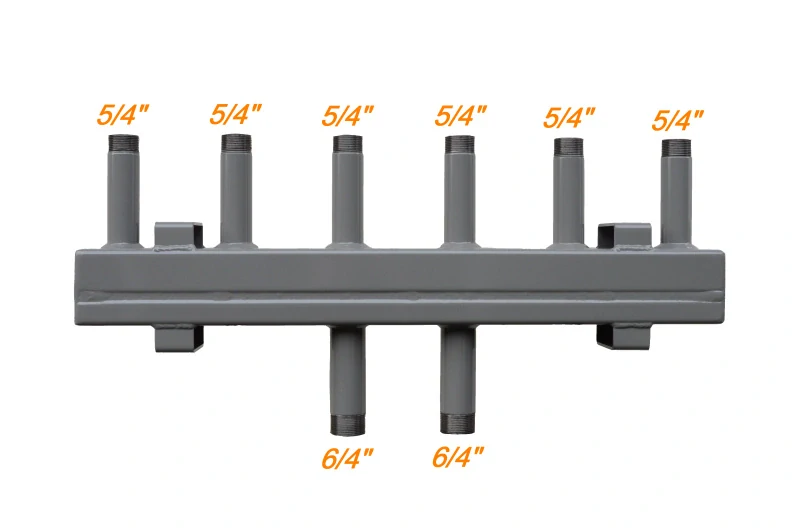 Sdružený rozdělovač sběrač SR 100/3Z připojení 6/4"- 3 okruhy 5/4"