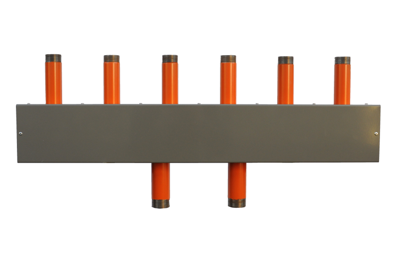 Sdružený rozdělovač sběrač SR 100/3ZI připojení 6/4"- 3 okruhy 5/4" s izolací