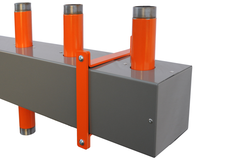 Sdružený rozdělovač sběrač SR 100/3ZI připojení 6/4"- 3 okruhy 5/4" s izolací